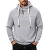 Men's Half Zip Pullover Hoodie Lined Casual Loose Fit Sweatshirt