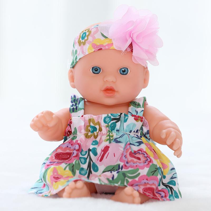 20cm African American Vinyl Reborn Doll - Cute Plush Toy for Children