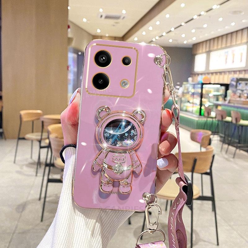 

Note13 Crossbody Lanyard Plating Case On For Xiaomi Redmi Note 13 Pro 4g 5g 13pro Plus 12s 11s 10s 9s Silicone Holder Cover 13c Redmi Note 13 4g