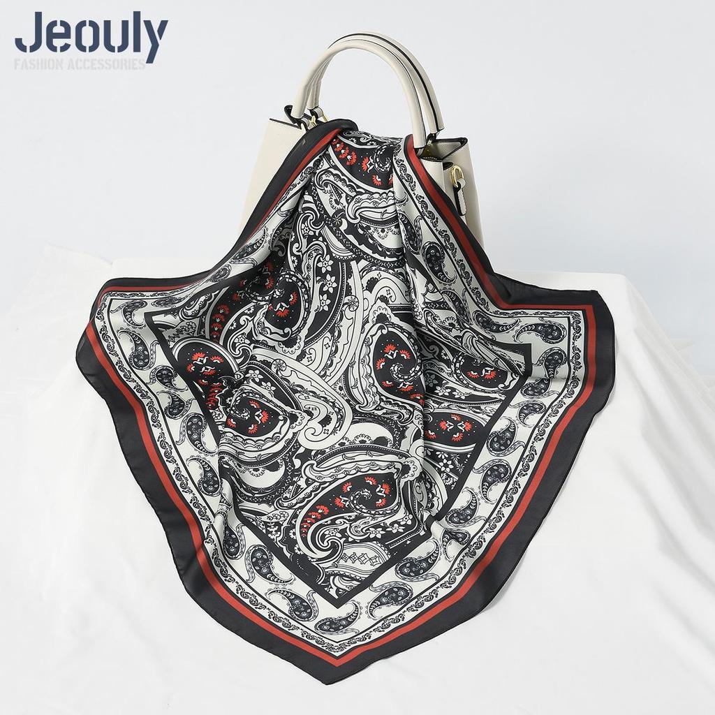 Cross-Border 70cm Silk Cashew Print Scarf - Autumn/Winter Women's Fashion Headscarf