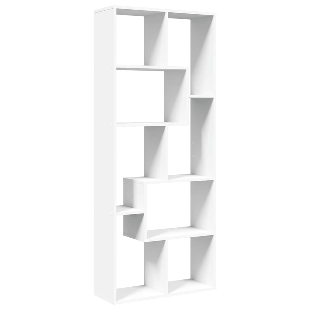 Room Divider Bookshelf White 67 x 25 x 161.5 cm Engineered Wood