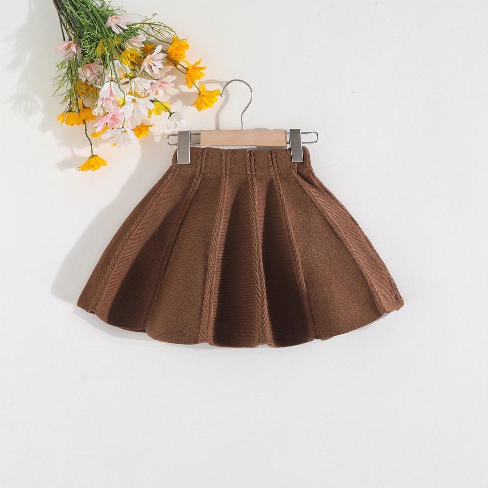 3-7Y Girls' Sweater Set - New Autumn/Winter Cardigan Knit Sweater Long Sleeve + Knit Sweater Dress Two-Piece Set