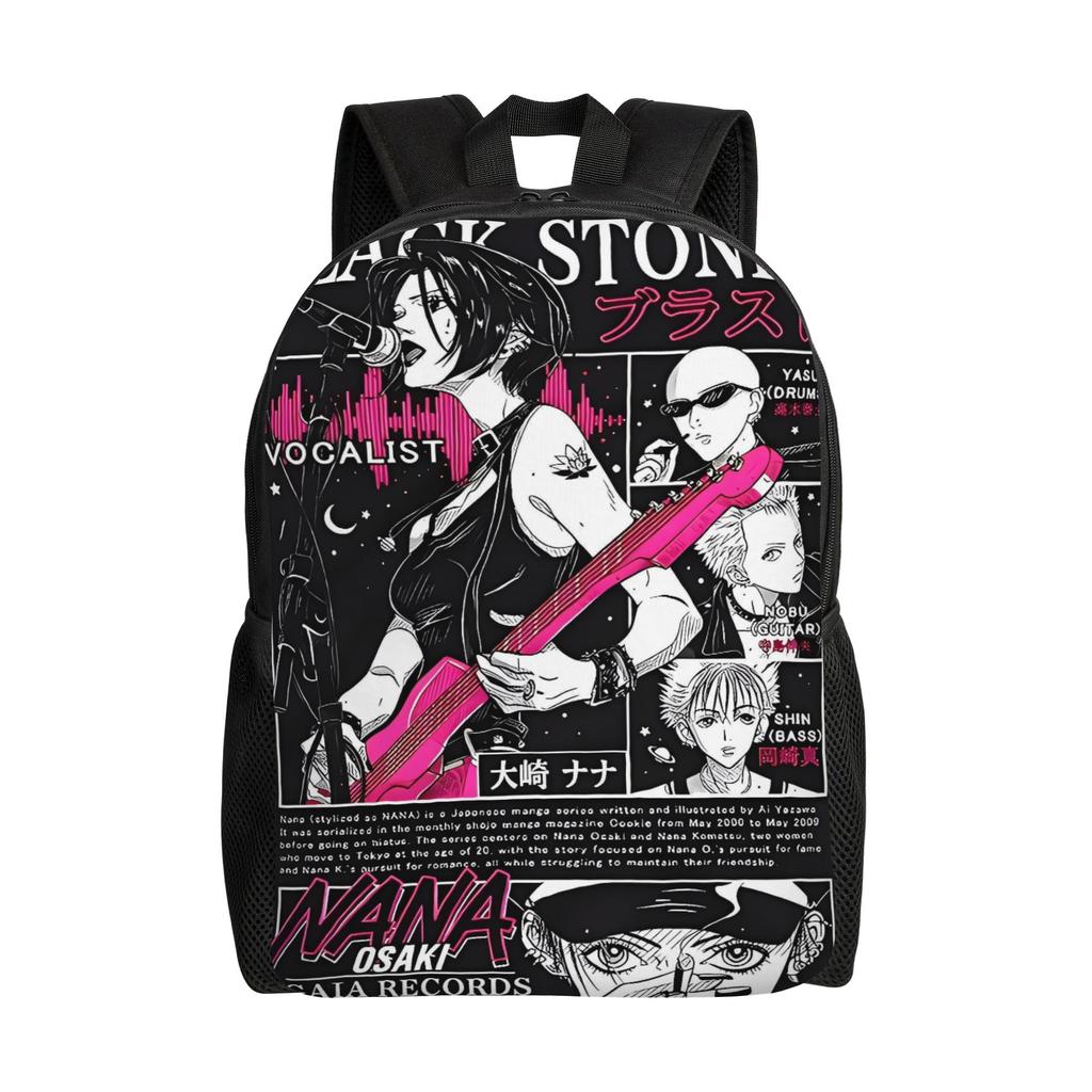 Nana Anime Backpack Sport Backpacks Female Cute High School Bags Custom Pattern Rucksack