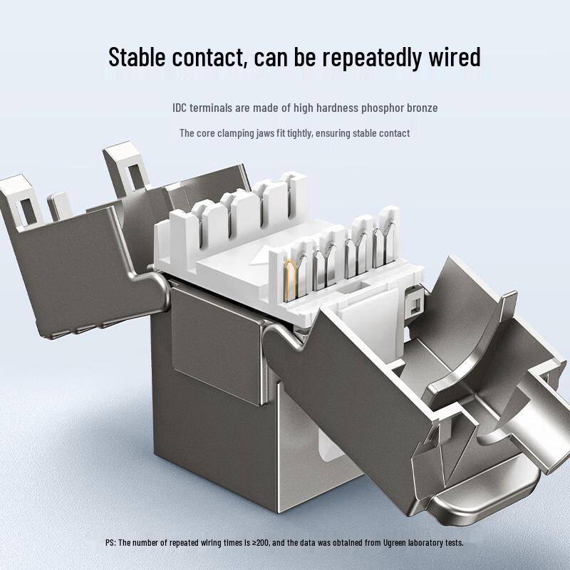 UGREEN Cat 7 Shielded Tool-Free RJ45 Keystone Jack