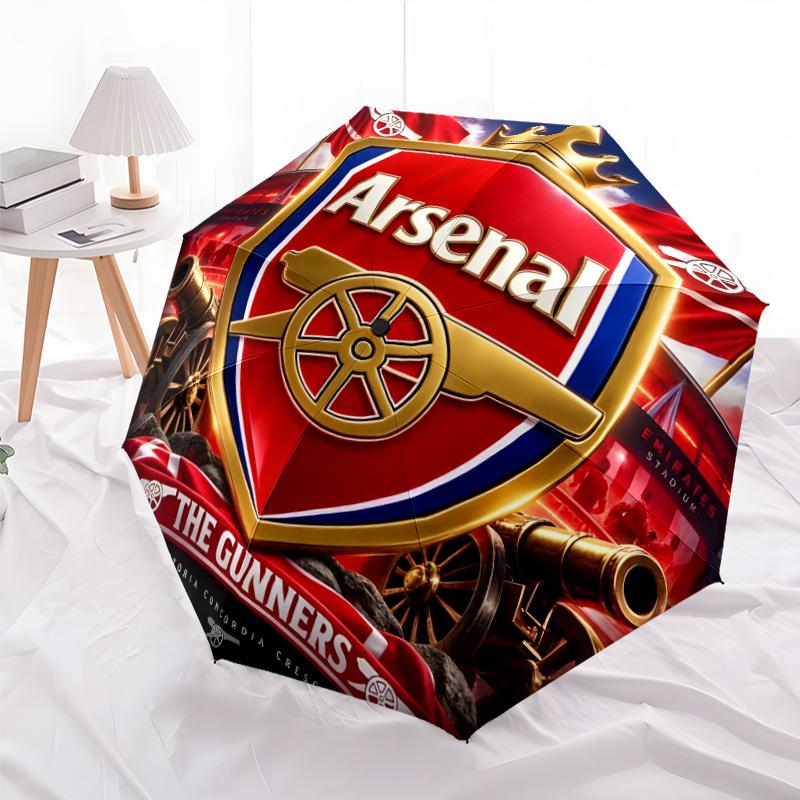 1pc A-Arsenal11 Umbrella, Sun Protection, And UV Shielding. It Has Eight Sturdy Ribs for Outdoor Use And Perfect As a Holiday Gift