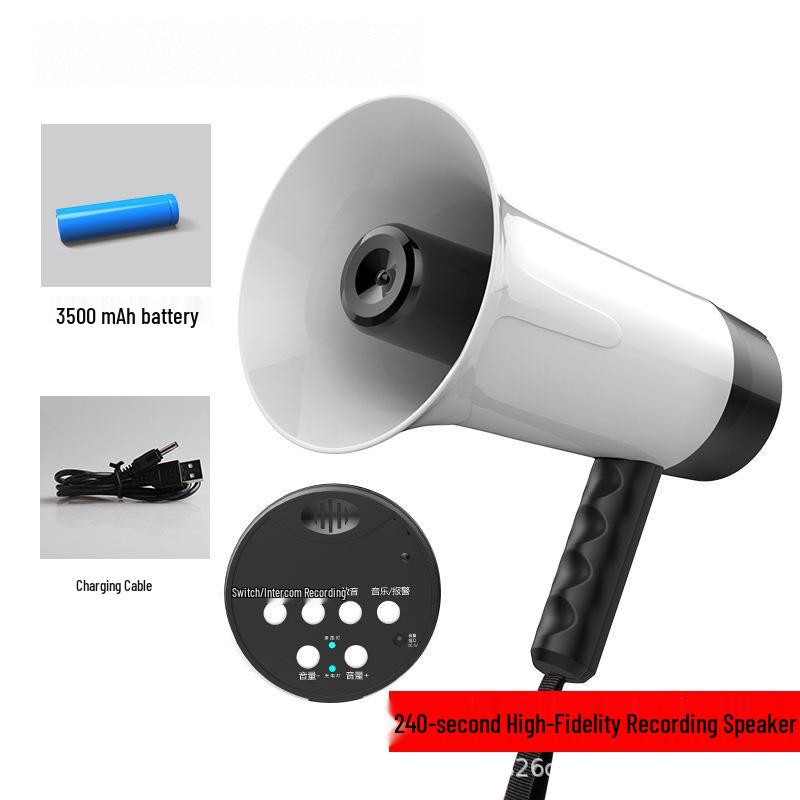 Bluetooth Megaphone with Extended Range - High-Pitched Speaker for Outdoor Use