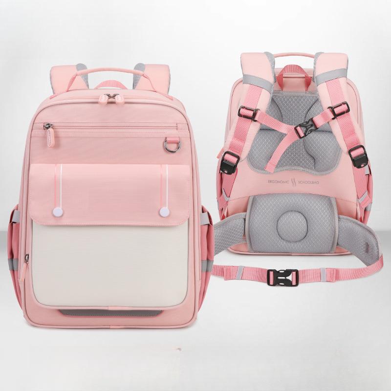 

Schoolbag for Primary School with Multiple Compartments To Reduce Burden and Prevent Falling, Large-capacity Backpack for Children