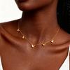 Butterfly Charm Necklace for Women, Stainless Steel Dainty Butterfly Choker Necklace, Non Tarnish Jewelry