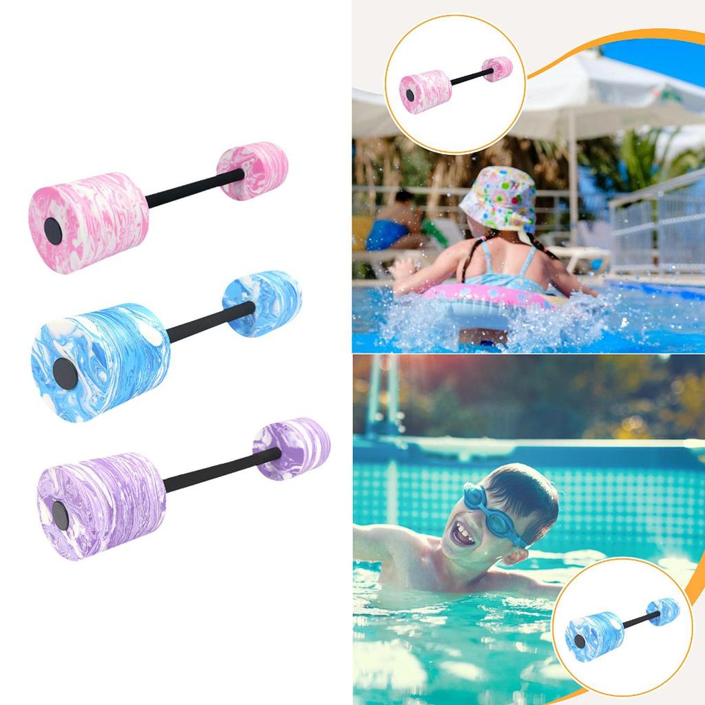 Aquatic Dumbbell Versatile Detachable Portable Water Sports Underwater Fitness Equipment Foam Pool Weights Swimming Barbell