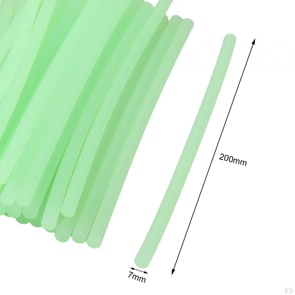 60 Pieces Melt Sticks, Multifunctional Luminous Transparent Thermofusible Glue for Crafts,