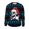 Fun Christmas Printed Pullovers for Men and Women Christmas Sweater Tops Long Sleeves Crew Neck Casual Pullovers Plus Size