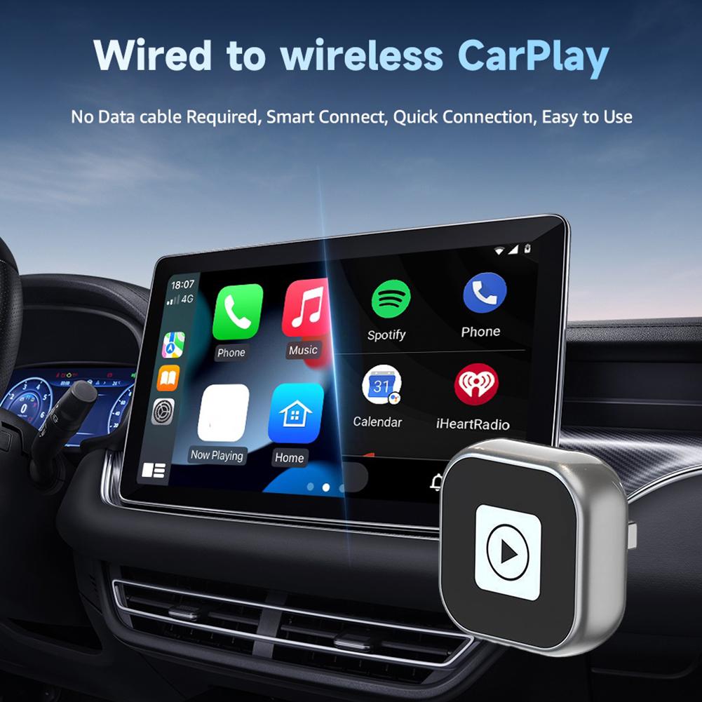 2 In 1 Wireless CarPlay Android Auto Adapter Mini Carplay&Auto Box Dongle Auto Connect for iPhone and Android Factory Wired Cars