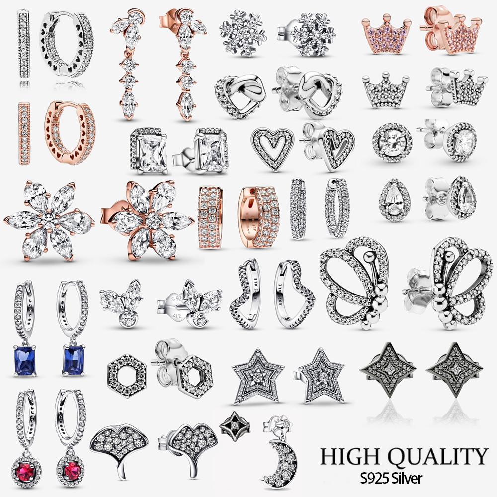 

Оригинальные сверкающие серьги-капли S925, модные брендовые серьги-гвоздики, серебро для женщин, элегантные ювелирные изделия