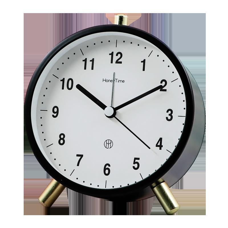 Fashionable Electronic Clock, Simple Children's Small Alarm Clock, Creative Silent Student Quartz Clock for Home Living Room