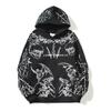 In spring and autumn, European and American street trendy brands, trendy personality demons, the same 3D digital printing sweater for men and women