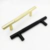 Kitchen Cabinet Handle Brass and Aluminum Knurling for Furniture