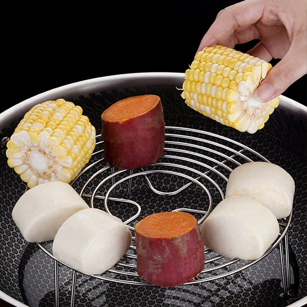 Steam Rack Stainless Steel Rustproof Egg Steamer Racks Cookware Accessories Kitchen Utensils Air Fryer Holder for Roasting