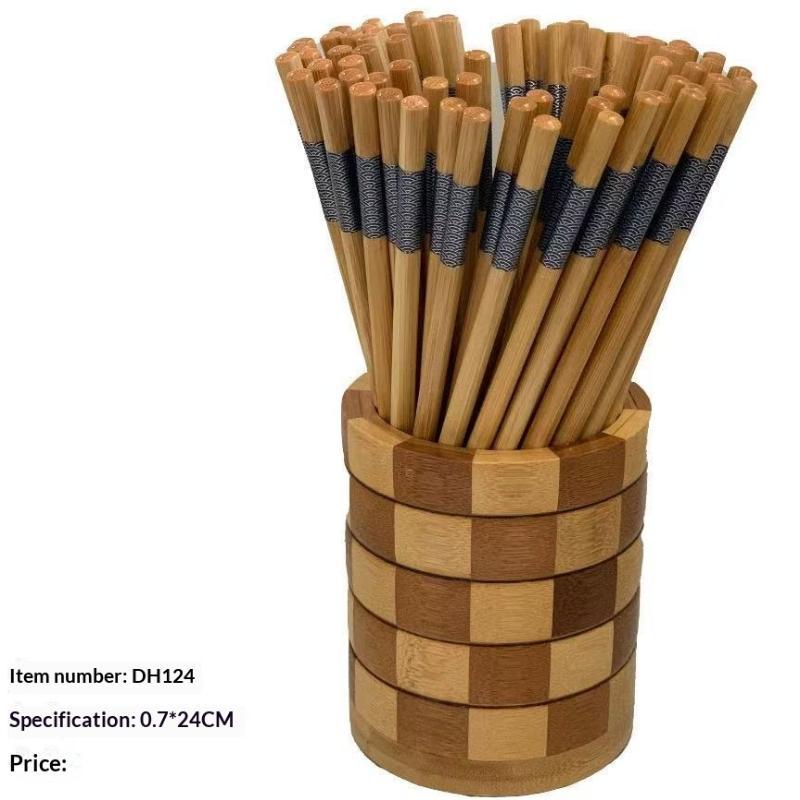 10 Paar Premium Bambusstäbchen mit blauer Kante Nördlicher Bambus Sicher Hohe Qualität Glatt Elegant Für Mahlzeiten Dekoration