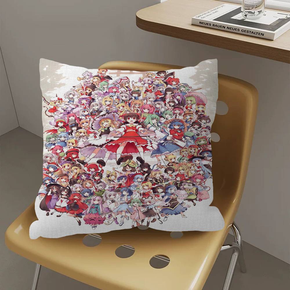 Anime T-Touhou Project Pillow Cover Design Cushion Cover Decor Holiday Decorati