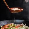 Ramen Suppenlöffel Japanischer Stil Ajiyaki Ramen Löffel mit Löchern Restaurant Nanmu Kamehameha Löffel Hotpot Sieblöffel Suppenlöffel