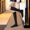 College Cotton Black Medium Tube Socks All Black Student Socks Medium Tube Socks Student Performance Socks Football Socks