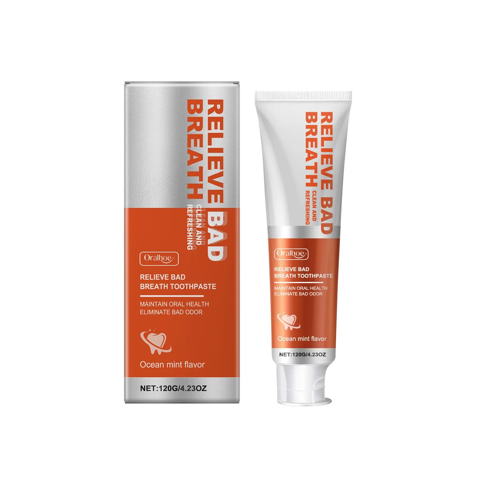 

120 г Зубная паста для чистки зубов Отбеливание Облегчение Неприятный запах изо рта Удаление налета Пятен Уменьшение пожелтения Освежающая полость рта Зубная паста 1PC