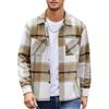 Neues Herren High-End Thermo Plaid Herbst- und Winter Verdickte Hemdjacke