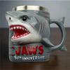 Nuevas Mandíbulas de Acero Inoxidable para Taza de Aniversario 50 Material de Resina Creativo Taza con Temática Oceánica Divertido Diseño 3D Tiburón Taza de Café
