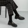 Autumn Winter Woolen Plaid Women Formal Straight High Waist Ankle Length Chic Loose Ladies Pants Pocket