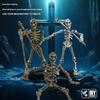Medieval Doll Warrior Toys DIY Movable Joint Doll Figurine Skeleton Halloween Decorations Toys Skull Mini Gift Stress-relie D5W0