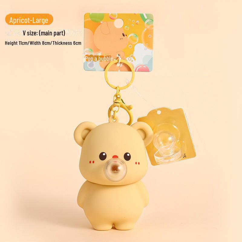 Genuine Cartoon Bear Keychain: Cute Bag Pendant and Small Gift