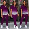 2-teiliges Set für Damen, zweiteiliges Set, Trainingsanzug für Damen, Sommerkleidung, Outfits