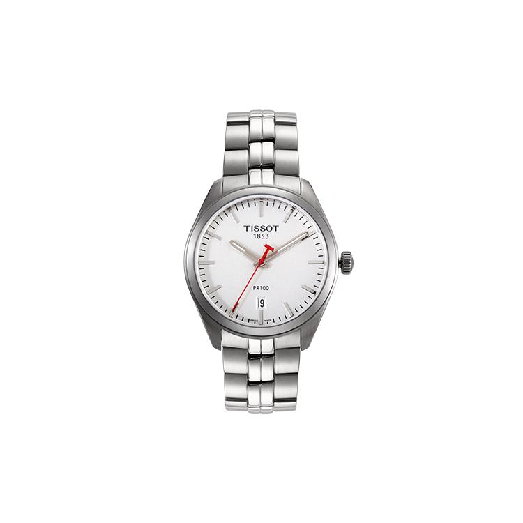 Tissot PR100 Collection Quartz Movement 100m Water Resistance Men's Watches Watch 39mm White Dial T101.410.11.031.01