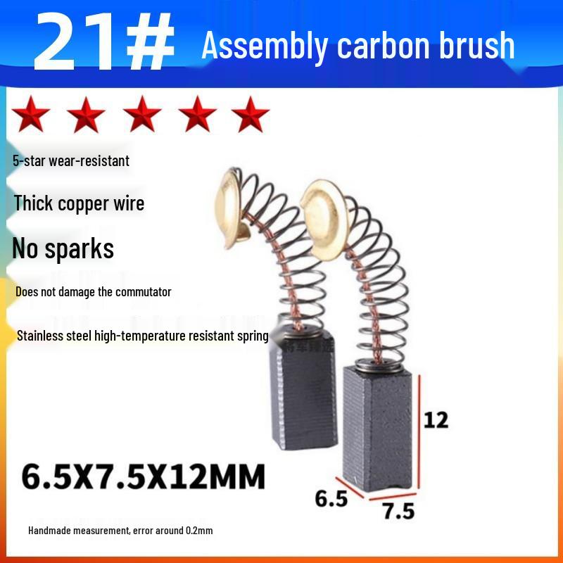 Durable Carbon Brush Set for Grinders, Drill, Hammer, Polisher, Cutter, and Picker Tools