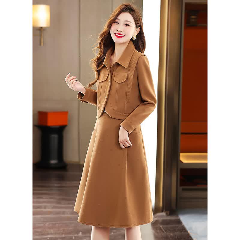 EST+II Women's Little Fragrance Style Skirt Suit