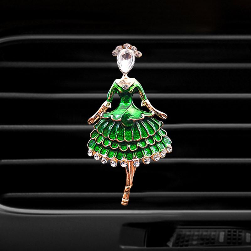 Dancing Girl Style Car Air Freshener Perfume Bottle Diffuser In the Car Auto Air Conditioner Outlet Vent Air Perfume Clip