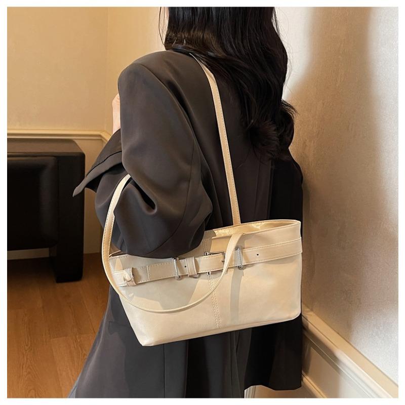 Simple Style Faux Leather Shoulder Bag for Women Fashion Commuter Handbag