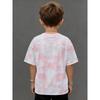 Fashionable Round Neck T-shirt for Boys and Girls. Clean Tie-dyed T-shirt Short-sleeved Fabric. Absorbs Sweat and Does Not Stuffy.