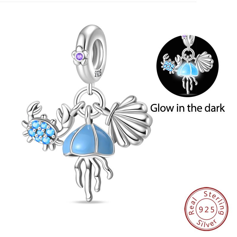 100% Copper Butterfly Fairy Dream Ocean Shell Pearl Mermaid Sea Turtle Sunflower Charms Beads Fit Qikaola Bracelets