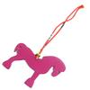 Excellent HERMES Bag charm Petit Ash Elmy Horse Leather Brown Violet Handbag  Used