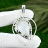 Natural Rainbow Moonstone Gemstone Pendant 925 Sterling Silver Indian Jewelry