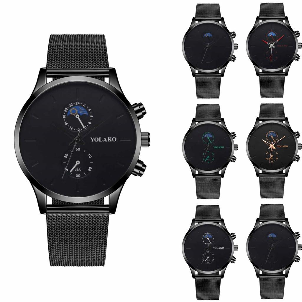 Men's Luminous Running Alarm Clock Watch