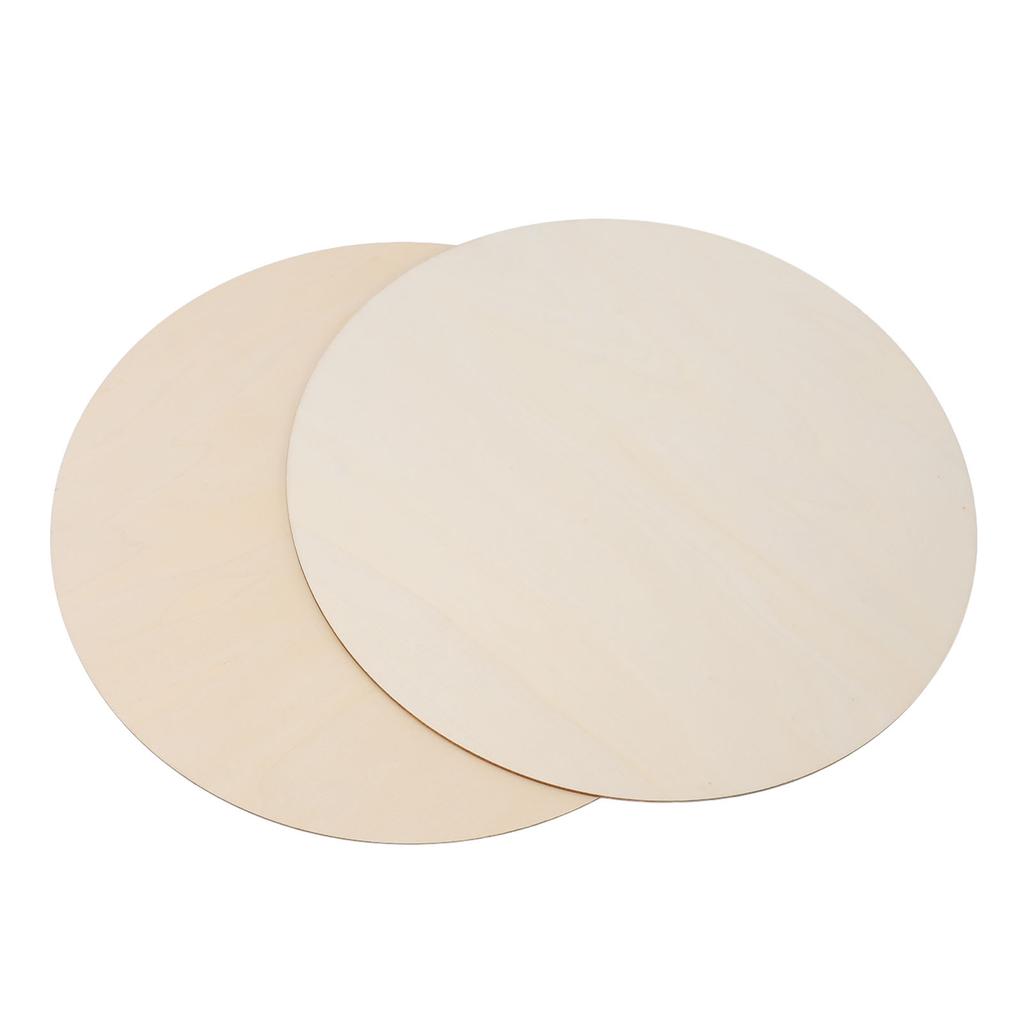 12 Pcs 12 Inch Wood Circles for Crafts DIY Wood Rounds Unfinished Wood Crafts Wooden Blank Slices fo