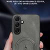 For Samsung Galaxy A36 5G Magnetic Case Nappa Texture PU Leather TPU Phone Back Cover