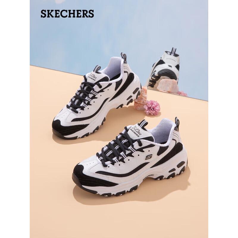 Skechers Women s 13148-WBK Chunky Casual Sneakers US 5 / EU 35