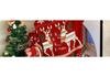 Women's Red Christmas Sweater - Thick, Half-High Collar, Loose Knit Pullover for Winter