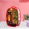 1Pcs Santa Claus Pop-Up Laundry Hamper Expandable Mesh Hamper Basket for Room Bedroom Bathroom Organization Contemporary Storage