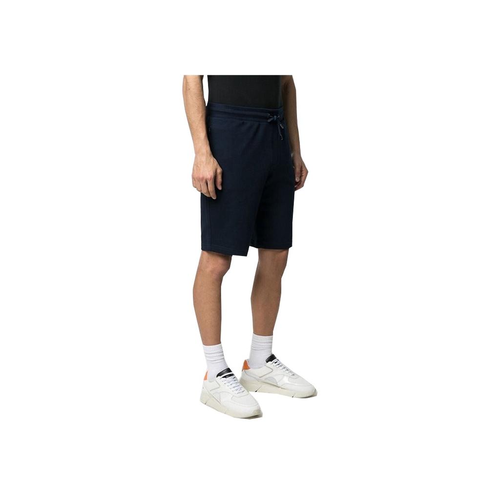 Emporio Armani Solid Color Straight Leg Lace-Up Casual Shorts Men shorts Dark-Blue 8N1PH3-1J07Z-0933