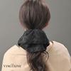 VINGTAINE Jacquard Chiffon Adult Hair Adds Easy Hair Hair Scrunchie, Large, Accessory, Volume, Accent, Styling, Tie, Women's, HS-211