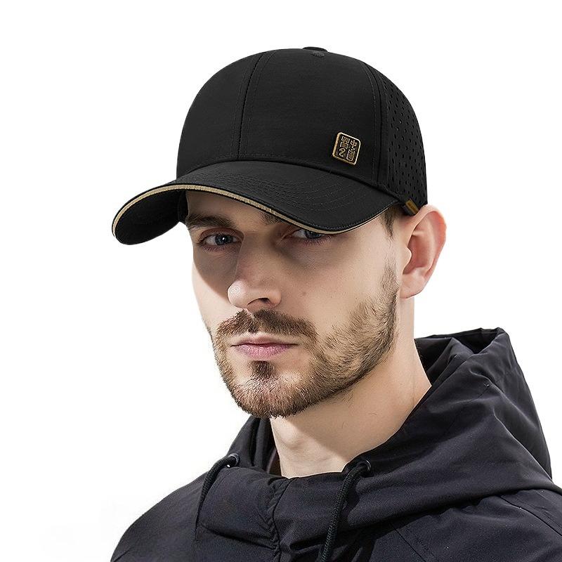 Quick Drying Baseball Caps Men's Outdoors Sport Summer Oversize Light Mesh Breathable Snapback Trucker Cap